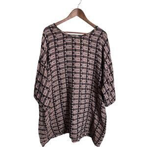 Ace & Jig Dress Geometric Jacquard Weave Woven Womans 2X